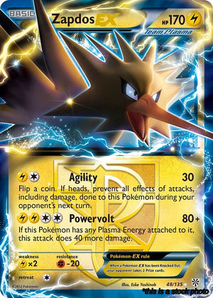 48/135 Zapdos EX (Team Plasma) Ultra Rare Holofoil