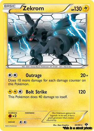 50/99 Zekrom Rare Normal