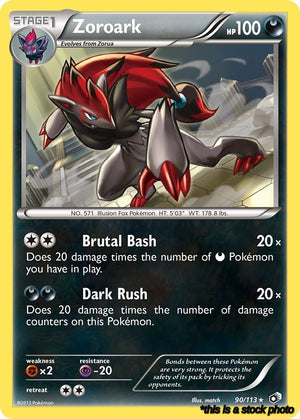 90/113 Zoroark Holo Rare Holofoil