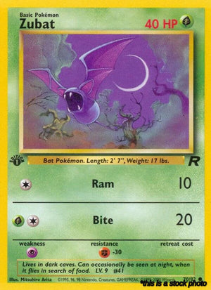 70/82 Zubat Common 1st Edition