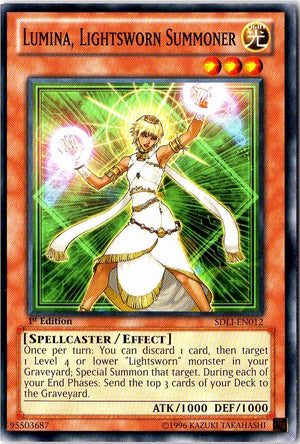 1st Edition Lumina, Lightsworn Summoner [SDLI-EN012 Near Mint] Common / Short Print