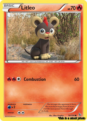 Reverse Holofoil Litleo (18) [18/106 Lightly Played ]