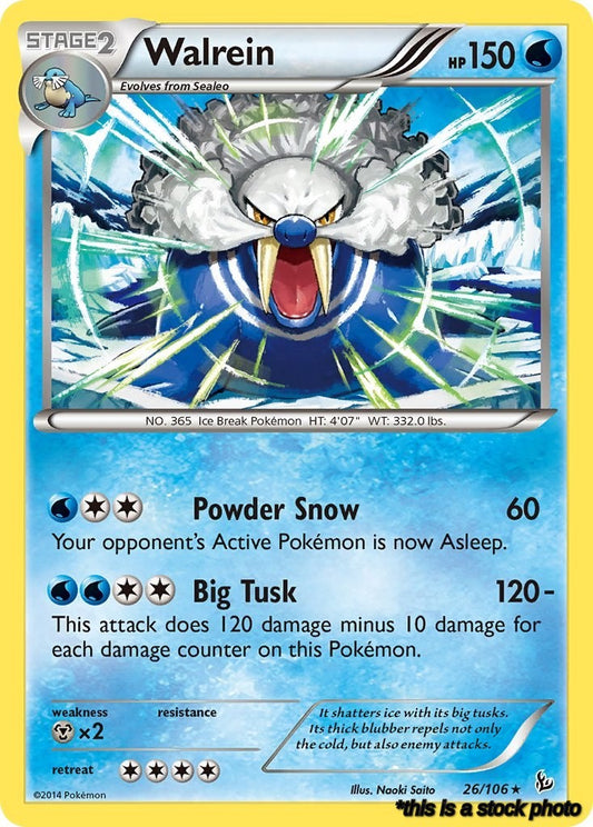 Reverse Holofoil Walrein [26/106 Near Mint ]