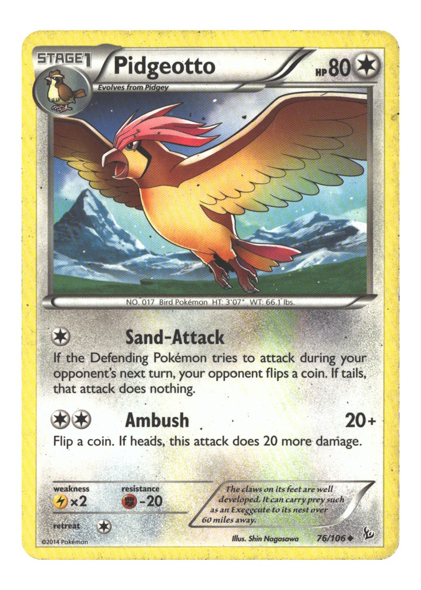 76/106 Pidgeotto Uncommon Normal
