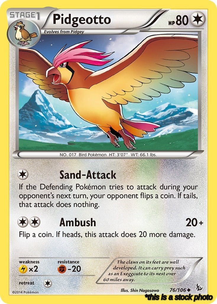 76/106 Pidgeotto Uncommon Normal