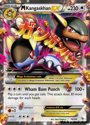 Ultra Rare M Kangaskhan EX [79/106 Lightly Played ]