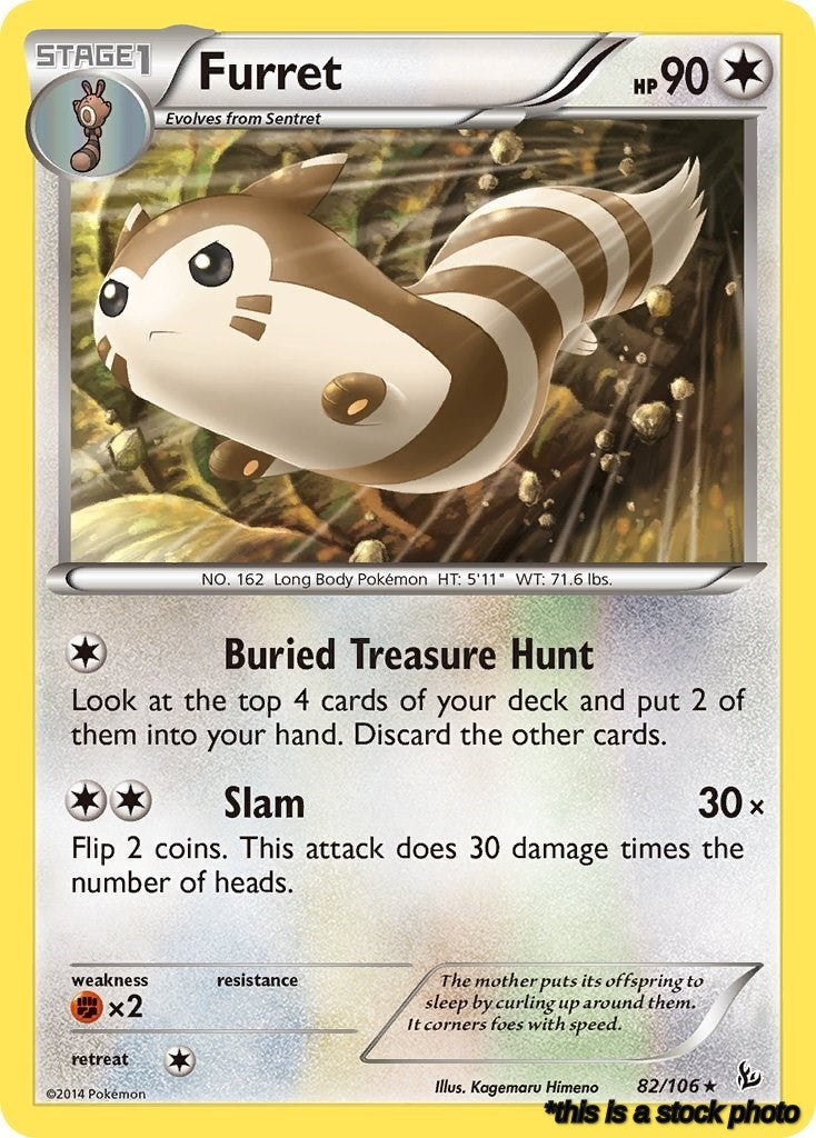 82/106 Furret Rare Normal