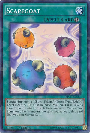 1st Edition Scapegoat (Shatterfoil) [BP03-EN139 Moderately Played] Shatterfoil Rare