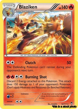 Holofoil Blaziken [14/111 Near Mint ]
