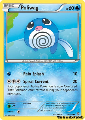 15/111 Poliwag Common Reverse Holofoil