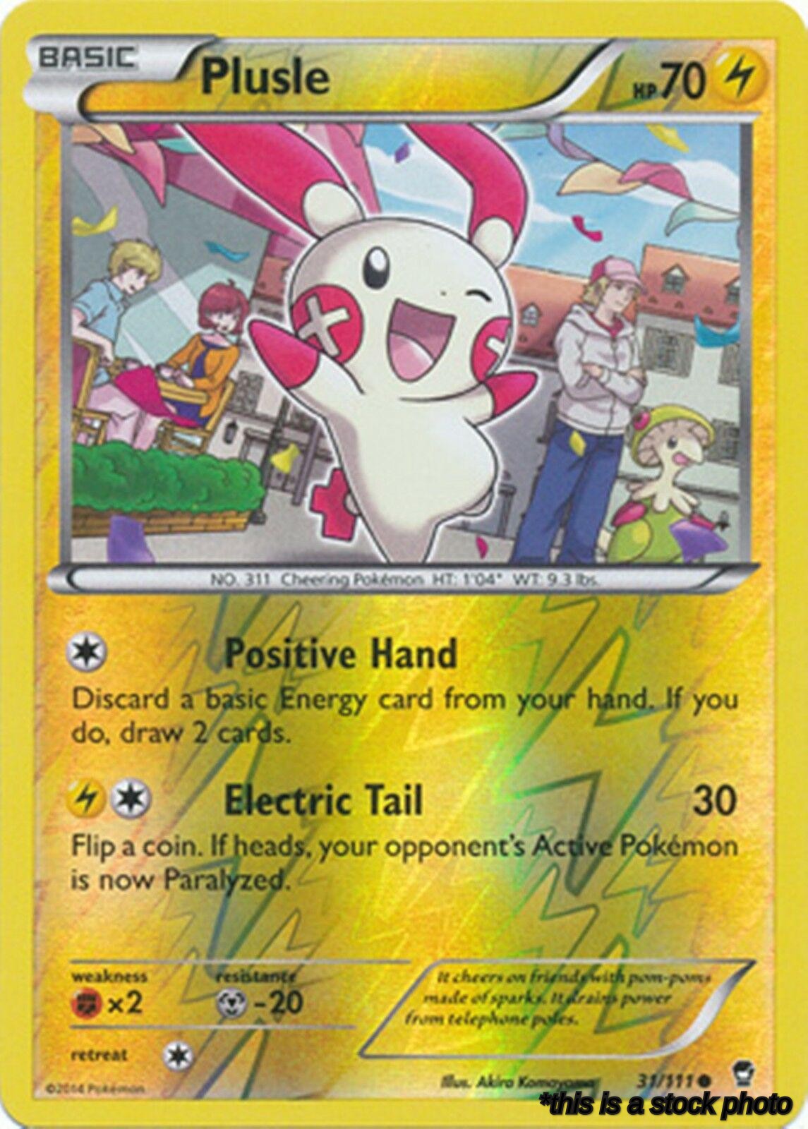 Reverse Holofoil Plusle [31/111 Lightly Played ]