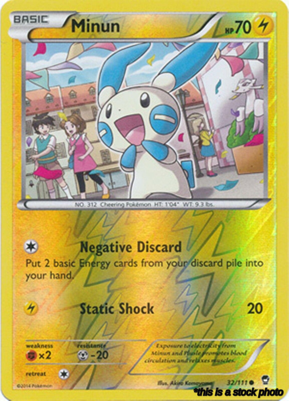 32/111 Minun Common Reverse Holofoil