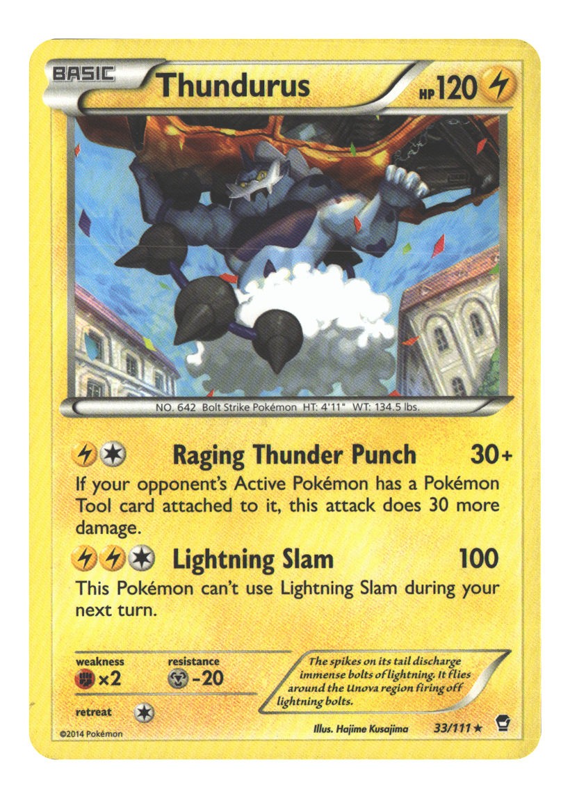 33/111 Thundurus Rare Normal