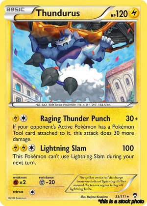 Rare Thundurus [33/111 Lightly Played ]