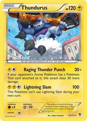 Rare Thundurus [33/111 Near Mint ]