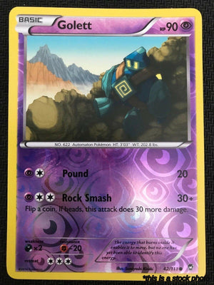 42/111 Golett Common Reverse Holofoil Lightly Played