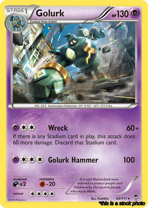 Normal Golurk [43/111 Lightly Played ]
