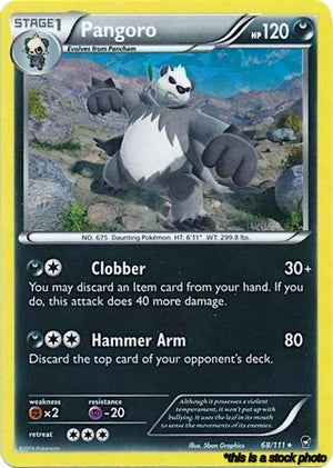 Holofoil Pangoro - 68/111 (Cracked Ice Holo) [068/111 Near Mint ]