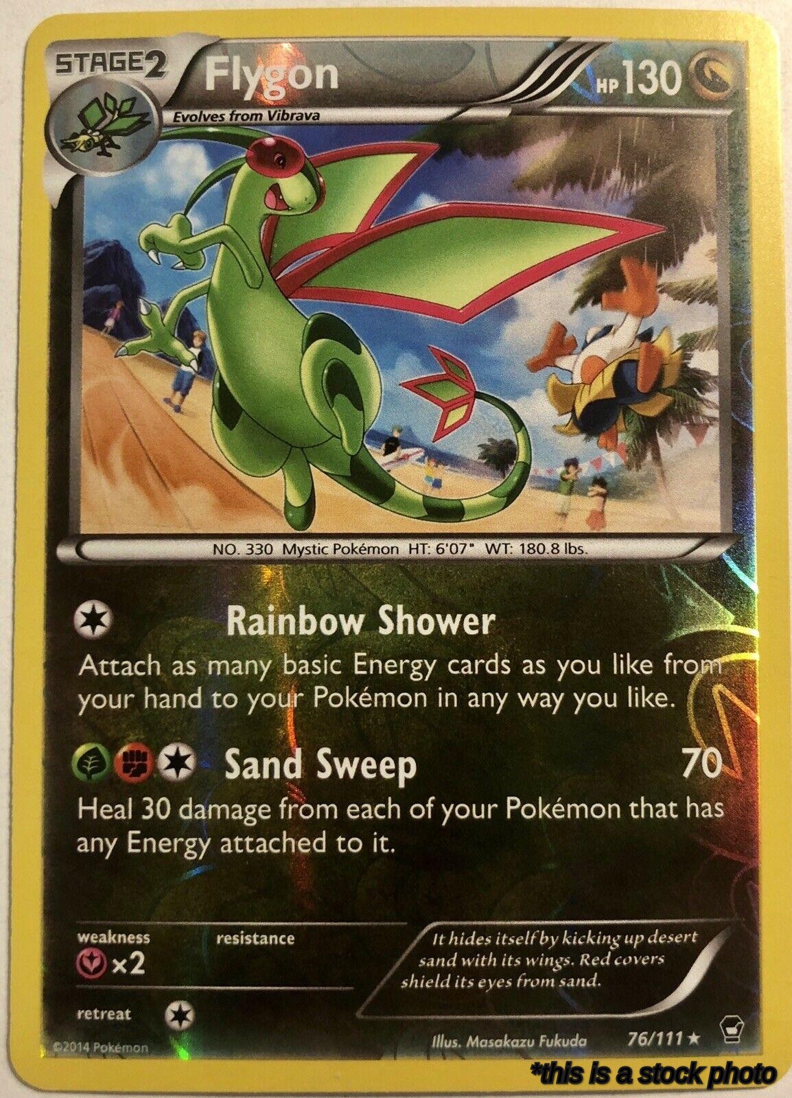 76/111 Flygon Rare Reverse Holofoil