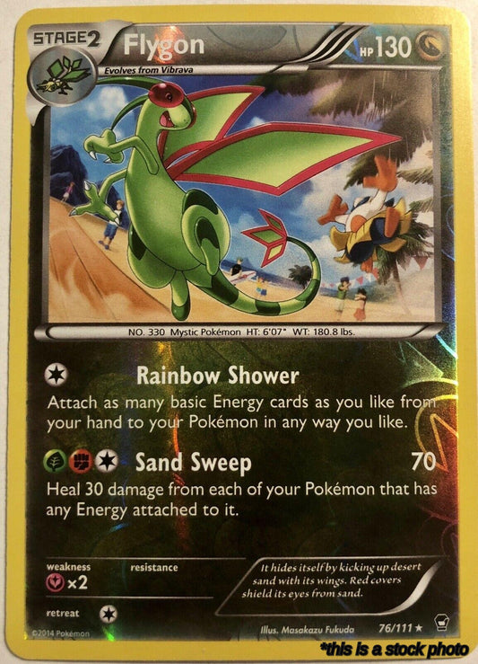 76/111 Flygon Rare Reverse Holofoil
