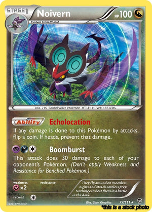 77/111 Noivern Holo Rare Holofoil Near Mint