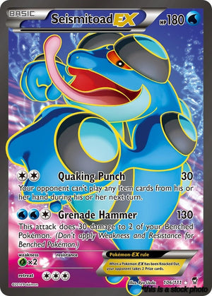 106/FFI Seismitoad EX (106 Full Art) Ultra Rare Holofoil