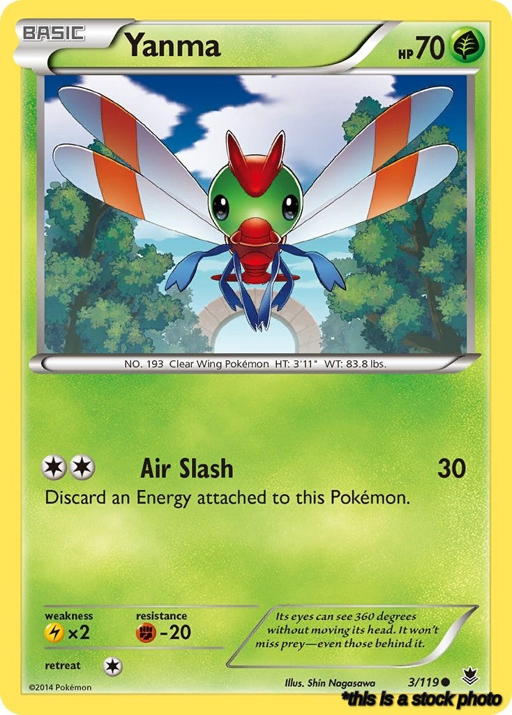 3/119 Yanma Common Reverse Holofoil