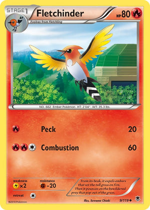 Uncommon Fletchinder [9/119 Lightly Played ]