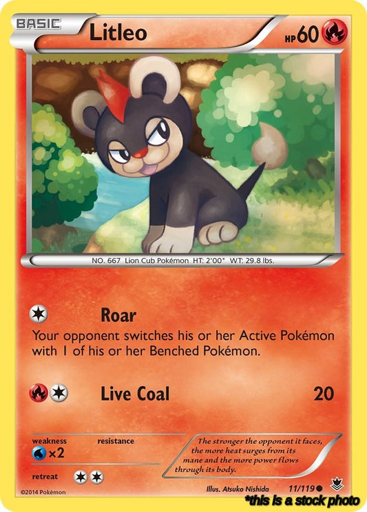 Reverse Holofoil Litleo [11/119 Near Mint ]