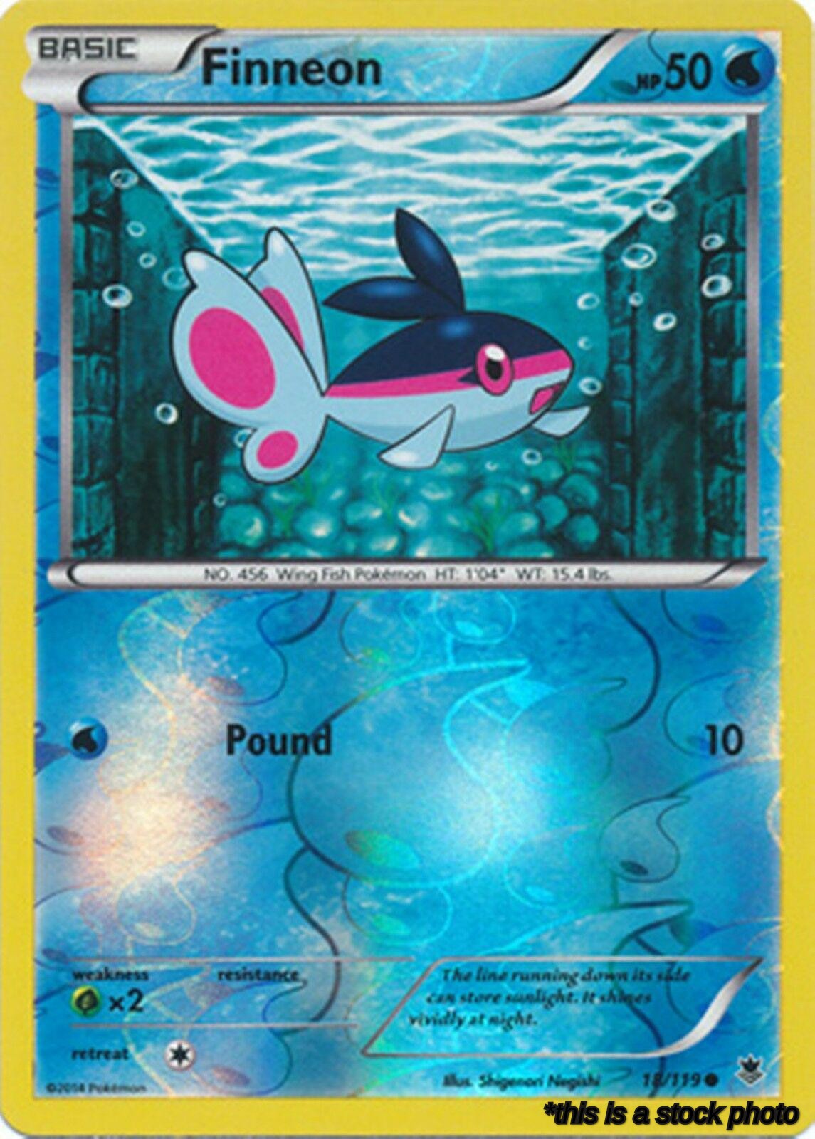 Reverse Holofoil Finneon [18/119 Near Mint ]