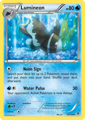 Uncommon Lumineon [19/119 Lightly Played ]