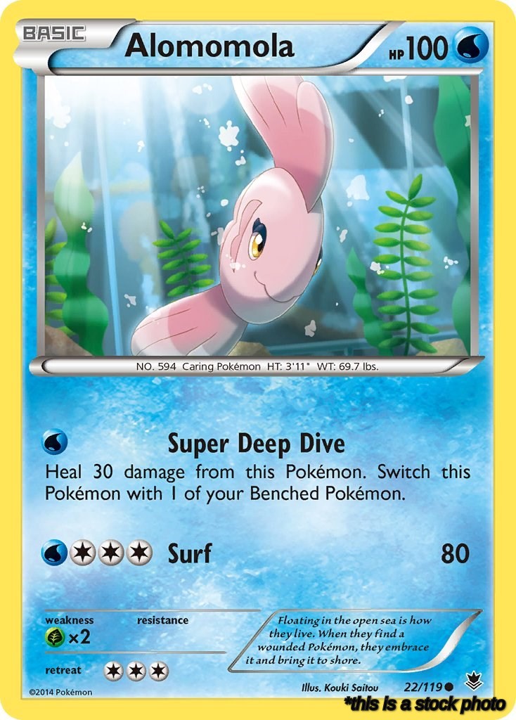 Reverse Holofoil Alomomola [22/119 Lightly Played ]