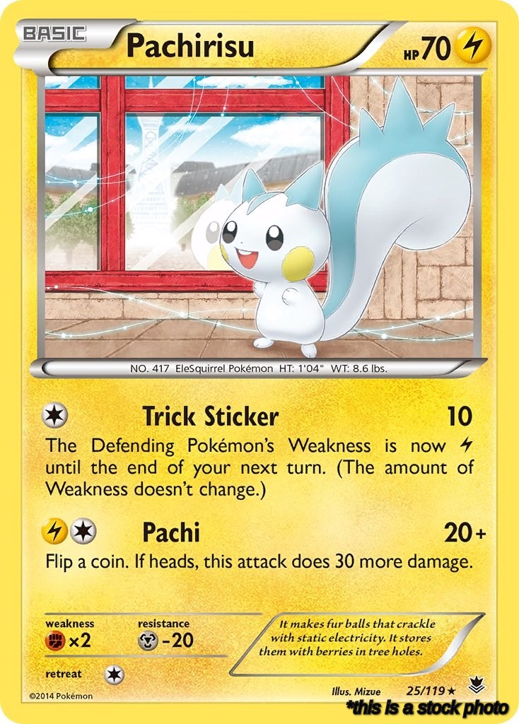 Reverse Holofoil Pachirisu [25/119 Near Mint ]