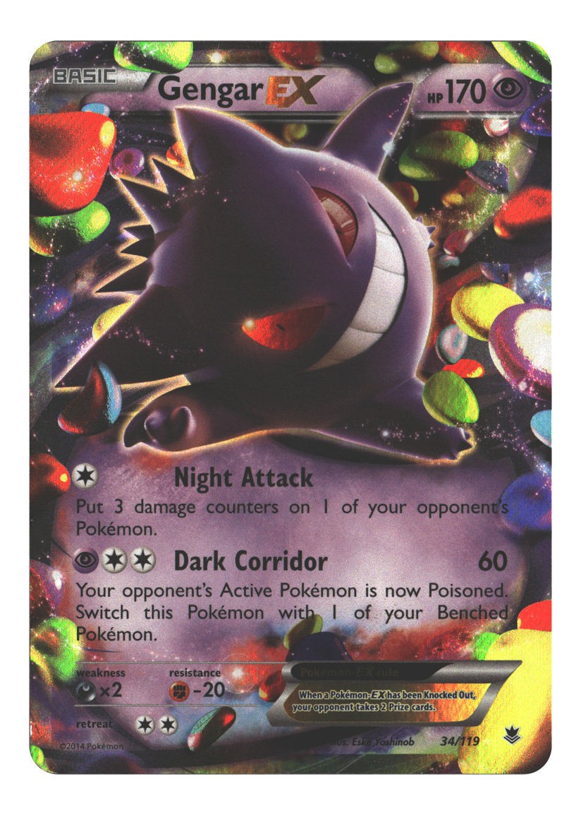 34/119 Gengar EX Ultra Rare Holofoil