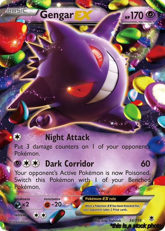 34/119 Gengar EX Ultra Rare Holofoil