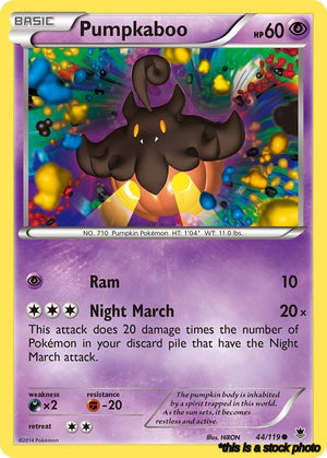 Reverse Holofoil Pumpkaboo [44/119 Lightly Played ]