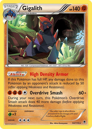 Holo Rare Gigalith [50/119 Lightly Played ]