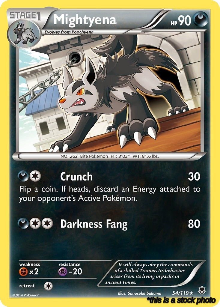 Rare Mightyena [54/119 Near Mint ]