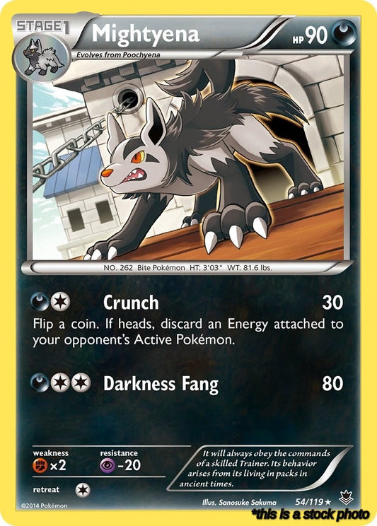 Rare Mightyena [54/119 Near Mint ]