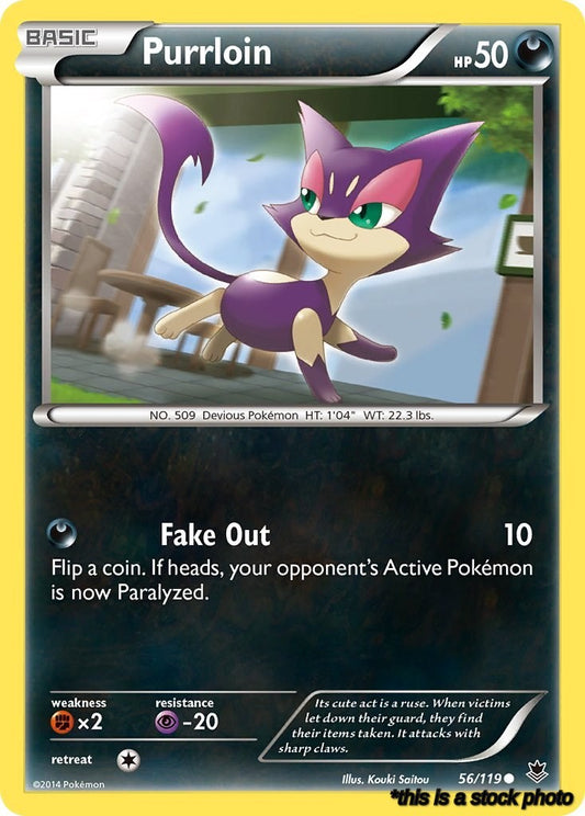 56/119 Purrloin Common Reverse Holofoil