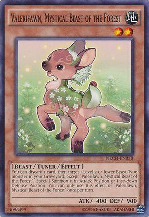 Unlimited Valerifawn, Mystical Beast of the Forest [NECH-EN038 Near Mint] Common / Short Print