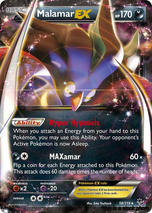 58/119 Malamar EX Ultra Rare Holofoil