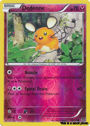 70/119 Dedenne Common Reverse Holofoil
