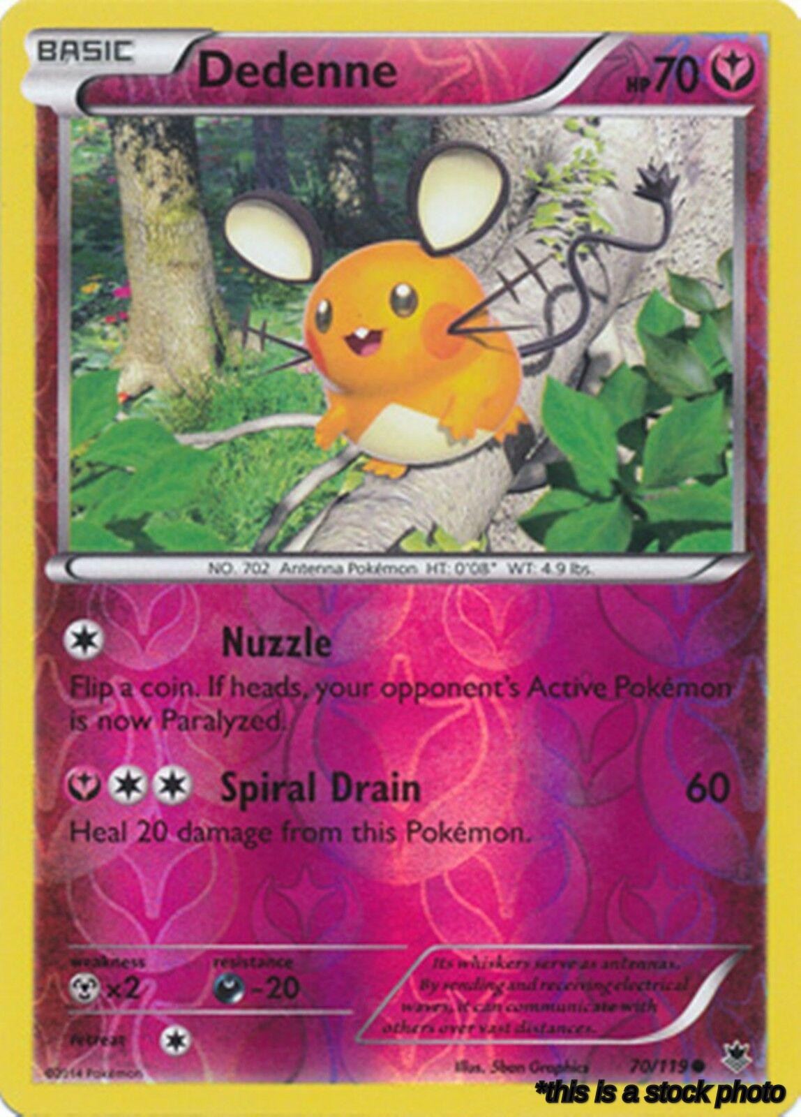 Reverse Holofoil Dedenne [70/119 Lightly Played ]