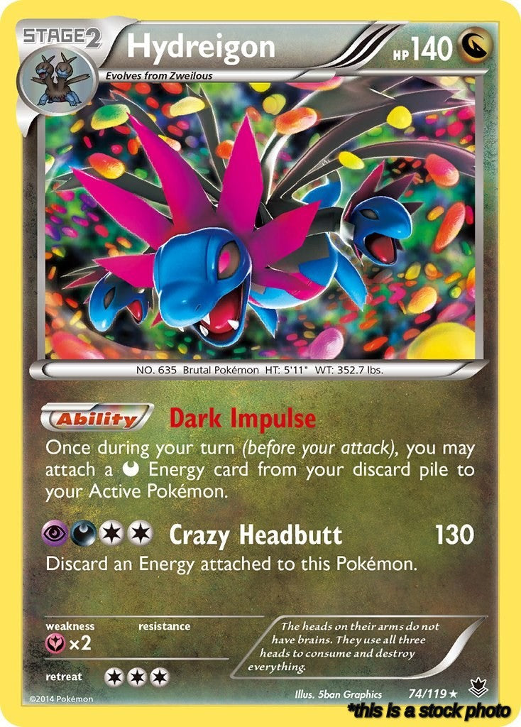 Holo Rare Hydreigon [74/119 Near Mint ]