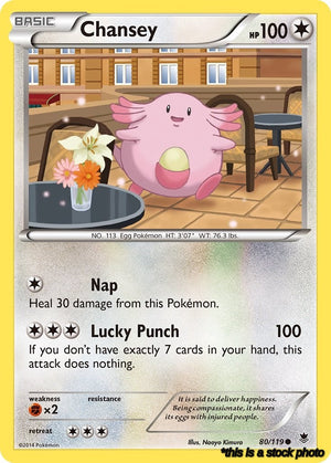 Normal Chansey [80/119 Near Mint ]