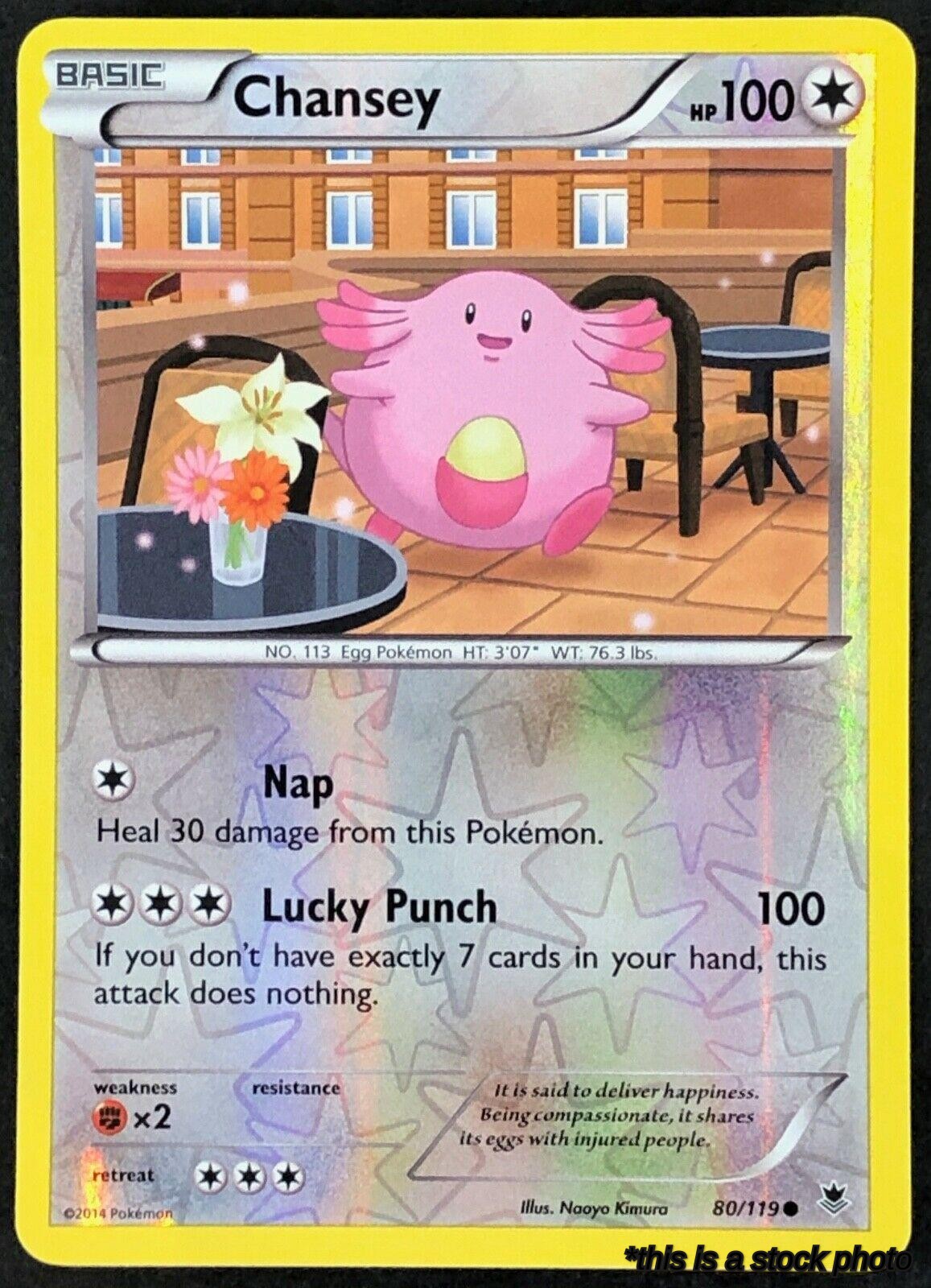 Reverse Holofoil Chansey [80/119 Near Mint ]