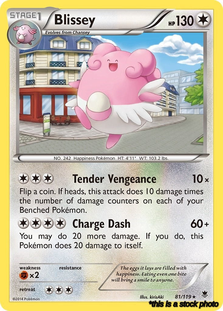 Rare Blissey [81/119 Lightly Played ]