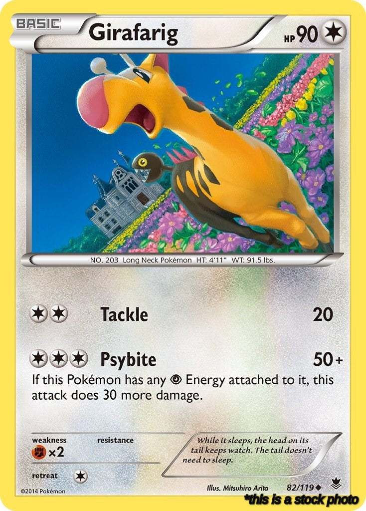 Reverse Holofoil Girafarig [82/119 Lightly Played ]