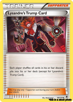 Uncommon Lysandre's Trump Card [99/119 Lightly Played ]